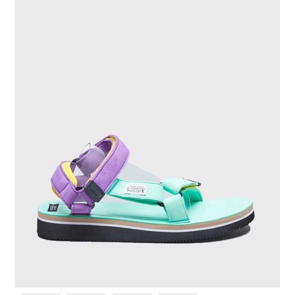 SUICOKE DEPA-ECS Mint Vibram Strappy Flatform Outdoor Festival Sandal M5/W7